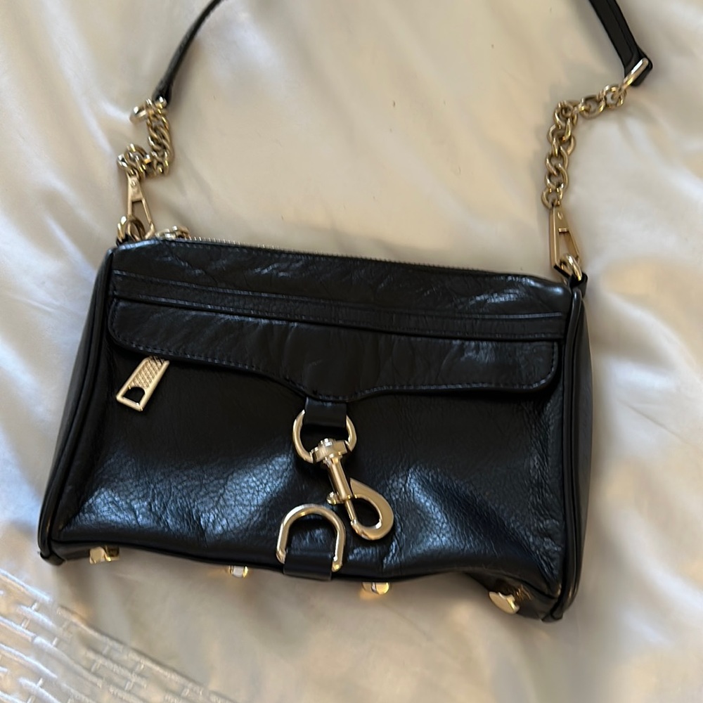 Rebecca Minkoff black evening bag